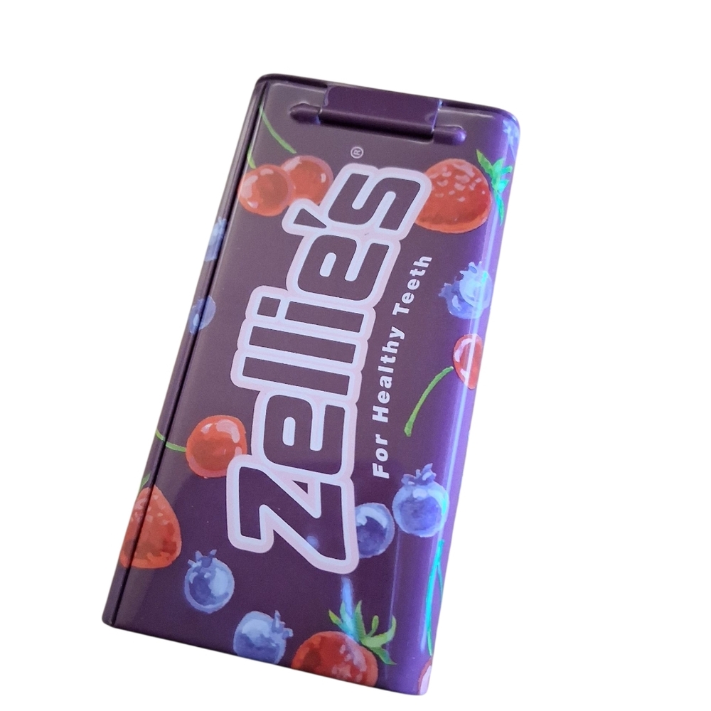 Tin Metal Purple Zellies Logo Berries (EMPTY) Women Men Boys Girls Teen Storage